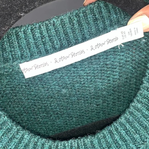 & Other Stories Wool Knit Sweater Crew Neck XS - Picture 3 of 4